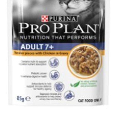 Gambar Pro Plan 85 Gr Makanan Kucing Basah Adult 7+ Chicken