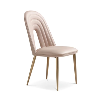 Gambar Home Galleria Desyre Kursi Makan Kulit - Pink