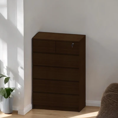 Gambar Informa Maxy Laci Pakaian 5 Tingkat - Cokelat Oak