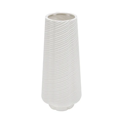 Gambar Informa Nirmana Vas Bunga Keramik 17.5x17.5x28.8 cm - Putih