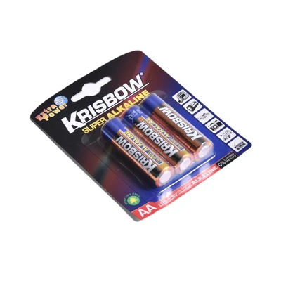 Gambar Krisbow Baterai Alkaline Ukuran AA Set 3 pcs
