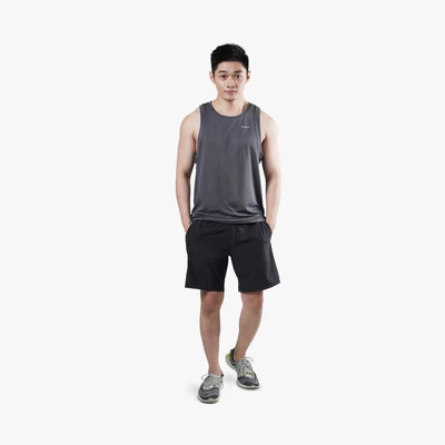 Gambar Alph Baju Tank Top Pria Ukuran M - Abu-abu