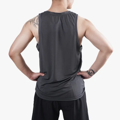 Gambar Alph Baju Tank Top Pria Ukuran M - Abu-abu