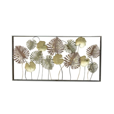Gambar Informa Hiasan Dinding Multi Leaves Besi 134.6x68.6 cm V2 - Mix