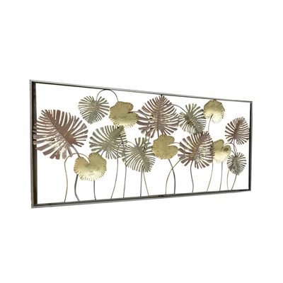 Gambar Informa Hiasan Dinding Multi Leaves Besi 134.6x68.6 cm V2 - Mix