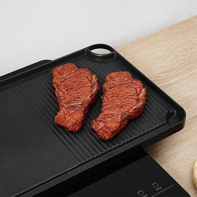 Gambar Cooking Color Thompson Wajan Panggang 2 In 1 - Hitam