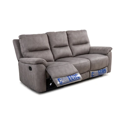 Gambar Cheers Moreno Sofa Recliner Fabric 3 Seater - Cokelat