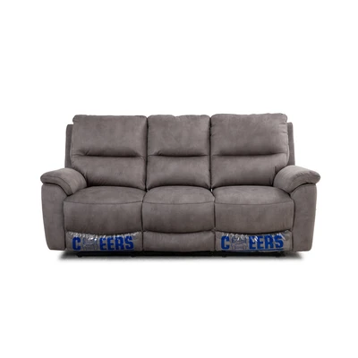 Gambar Cheers Moreno Sofa Recliner Fabric 3 Seater - Cokelat