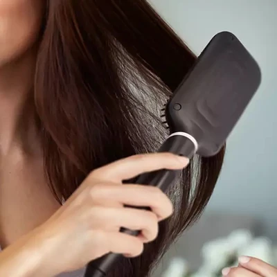 Gambar Philips Sisir Pelurus Rambut BHH880/00 BK - Hitam