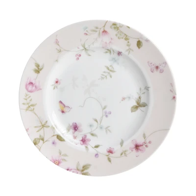 Gambar Delicia Set 16 Pcs Perlengkapan Makan Premium Porcelain Motif Bunga - Pink