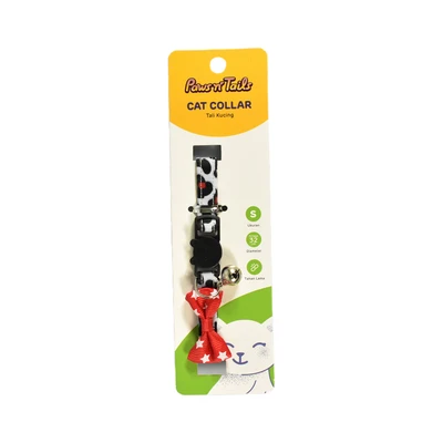 Gambar Paws N Tail 32 cm Kalung Kucing Dalmantion Dengan Pita