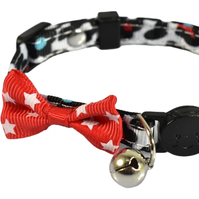 Gambar Paws N Tail 32 cm Kalung Kucing Dalmantion Dengan Pita