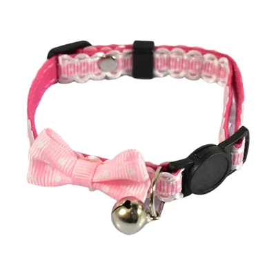 Gambar Paws N Tail 32 cm Kalung Kucing Dengan Pita - Pink