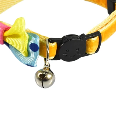 Gambar Paws N Tail 32 cm Kalung Kucing Dengan Pita - Kuning
