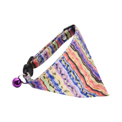 Gambar Paws N Tail 32 cm Kalung Kucing Bandana Rainbow