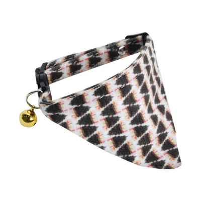 Gambar Paws N Tail 32 cm Kalung Kucing Bandana Stripe