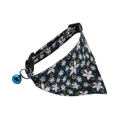 Gambar Paws N Tail 32 cm Kalung Kucing Bandana Flower - Putih