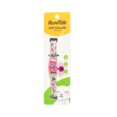 Gambar Paws N Tail 32 cm Kalung Kucing Dot - Pink/Biru