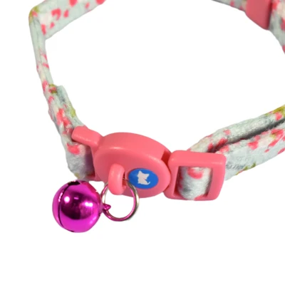 Gambar Paws N Tail 32 cm Kalung Kucing Dot - Pink/Biru
