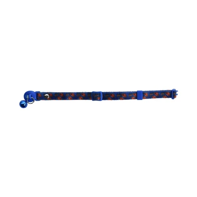 Gambar Paws N Tail 32 cm Kalung Tali Kucing Dot - Biru/Merah