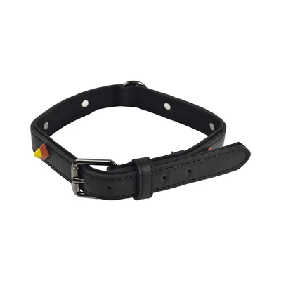 Gambar Paws N Tail 50 cm Kalung Anjing Kulit Luxury - Hitam