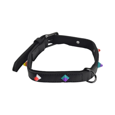 Gambar Paws N Tail 50 cm Kalung Anjing Kulit Luxury - Hitam