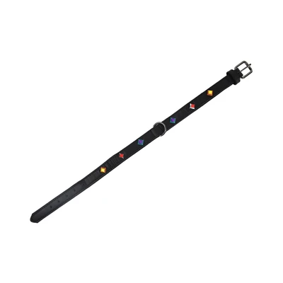 Gambar Paws N Tail 50 cm Kalung Anjing Kulit Luxury - Hitam