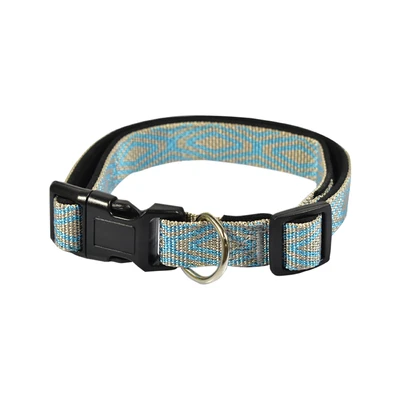 Gambar Paws N Tail 25-40 cm Kalung Anjing Denim Small 15Mm - Biru