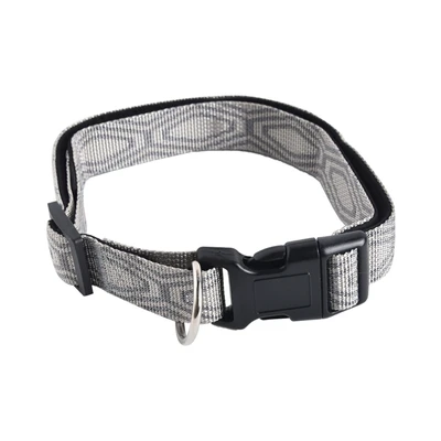 Gambar Paws N Tail 45-70 cm Kalung Anjing Denim Large 25Mm - Abu-Abu