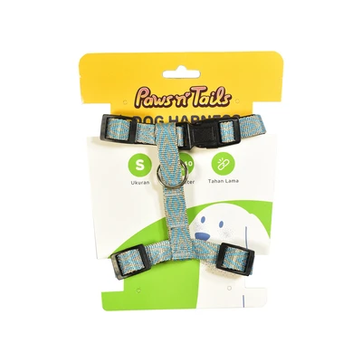 Gambar Paws N Tail Ukuran S Harness Anjing Denim - Biru