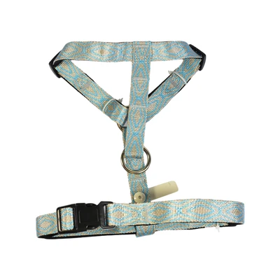 Gambar Paws N Tail Ukuran M Harness Anjing Denim - Biru