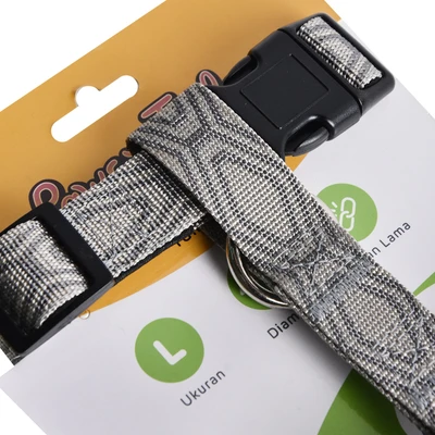 Gambar Paws N Tail Ukuran L Harness Anjing Denim - Abu-Abu