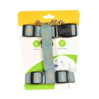 Gambar Paws N Tail Ukuran L Harness Anjing Denim - Biru