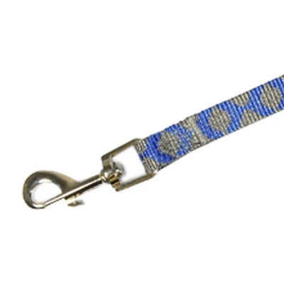 Gambar Paws N Tail 120 cm Tali Anjing Rhombus Large 25Mm - Biru