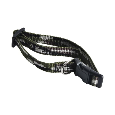 Gambar Paws N Tail 25-40 cm Kalung Anjing Army Small 15Mm - Hijau
