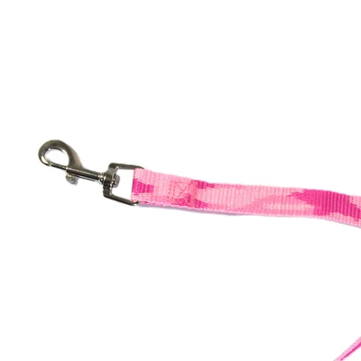 Gambar Paws N Tails 120 cm Tali Anjing Army Medium 20Mm - Pink