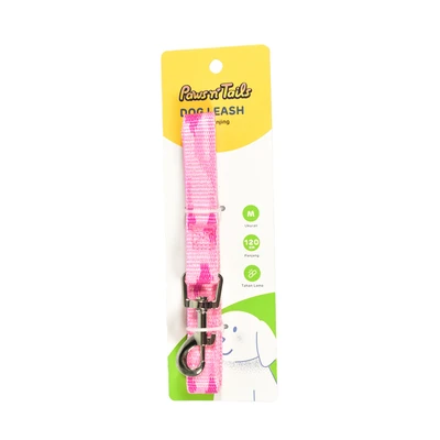 Gambar Paws N Tails 120 cm Tali Anjing Army Medium 20Mm - Pink