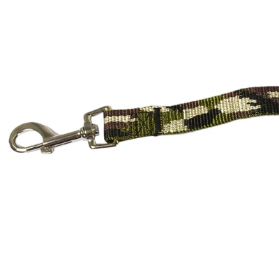 Gambar Paws N Tail 120 cm Tali Anjing Army Medium 20Mm - Hijau