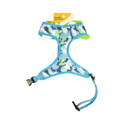 Gambar Paws N Tail Ukuran L Harness Anjing Rainbow Army - Biru