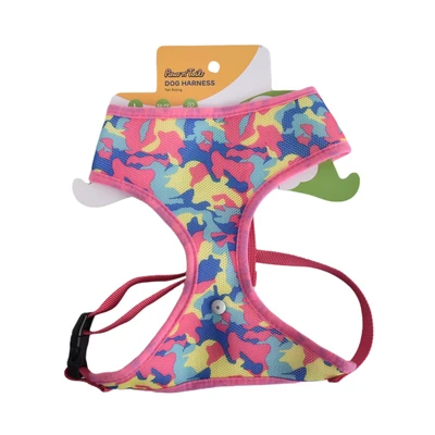 Gambar Paws N Tail Ukuran L Harness Anjing Rainbow Army - Pink