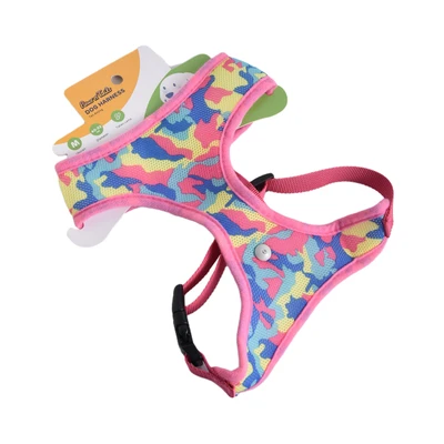 Gambar Paws N Tail Ukuran L Harness Anjing Rainbow Army - Pink