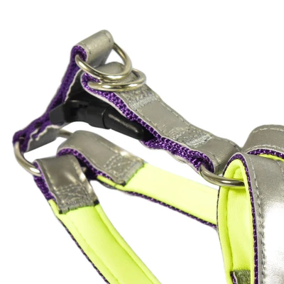 Gambar Paws N Tail Ukuran S Harness Anjing Reflective - Ungu