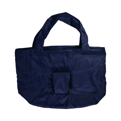 Gambar Passport Totebag Lipat Nylon Dengan Saku - Biru Navy