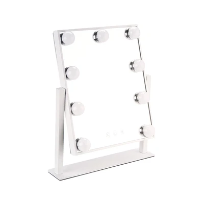 Gambar Informa Cermin Meja Rias LED Besi & Plastik 25x2x30 cm - Putih