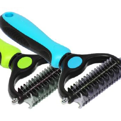 Gambar Pawise Sisir Bulu Anjing & Kucing Dematting Rake 24 cm Random