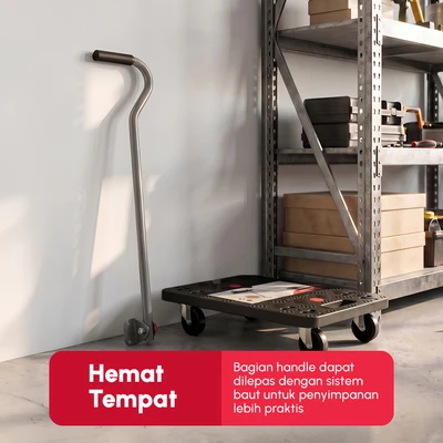 Gambar Maxbuilt Troli Barang Dolly Dengan Handle - Hitam