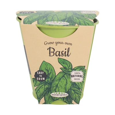 Gambar Boutique Garden Bibit Tanaman Basil Dengan Bio Pot Zinc