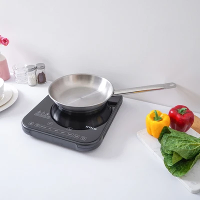 Gambar Culinart Wajan Penggorengan Stainless Steel 20 cm- Silver