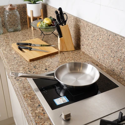 Gambar Culinart Wajan Penggorengan Stainless Steel 24 cm - Silver