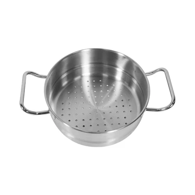 Gambar Culinart Panci Kukus Dengan Tutup Kaca 20x20 cm - Silver